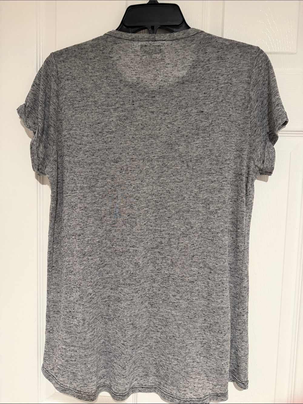 Lauren Moshi Heather Gray 'LOVE' Short Sleeve Graphic Tee with gold Accents - Picture 3 of 3